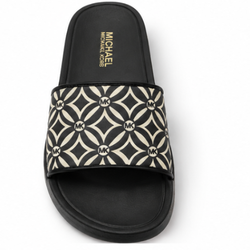 Michael Kors Black & White Slides