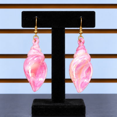 Conch Shell Drop Earrings