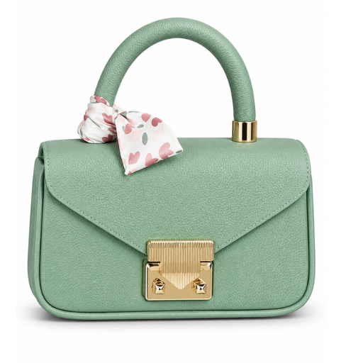 Sage Green Structured Handbag