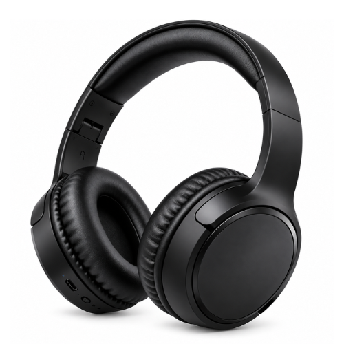 Bass Jaxx Platinum Black Bluetooth Wireless Headphones