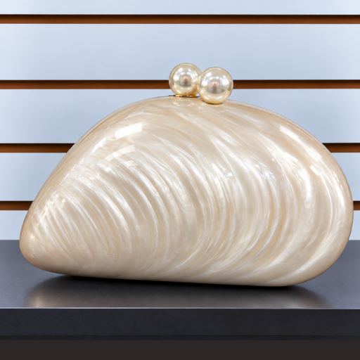 Acrylic Evening Shell Shape Shoulder Crossbody Clutch Bag for Women