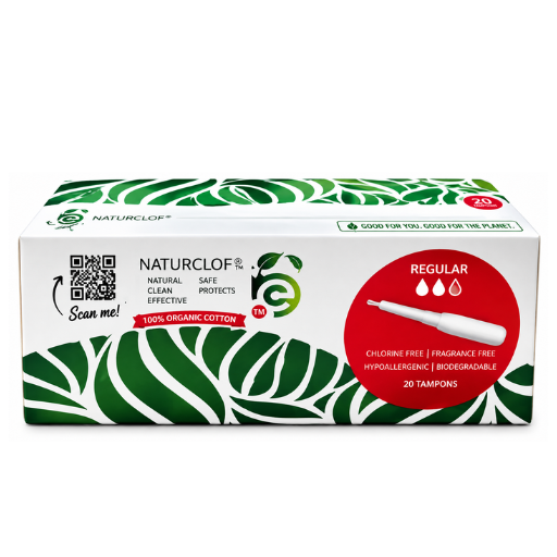 Organic Cotton Regular Tampons