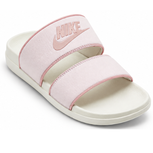 Nike Pink & White Double Strap Slide
