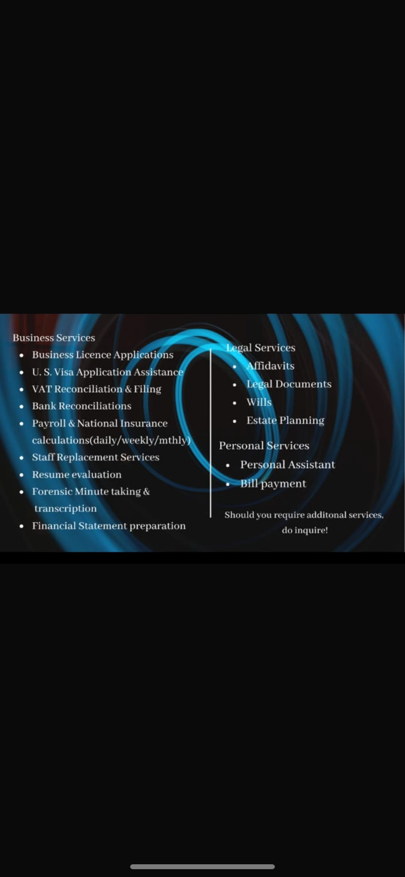 My services