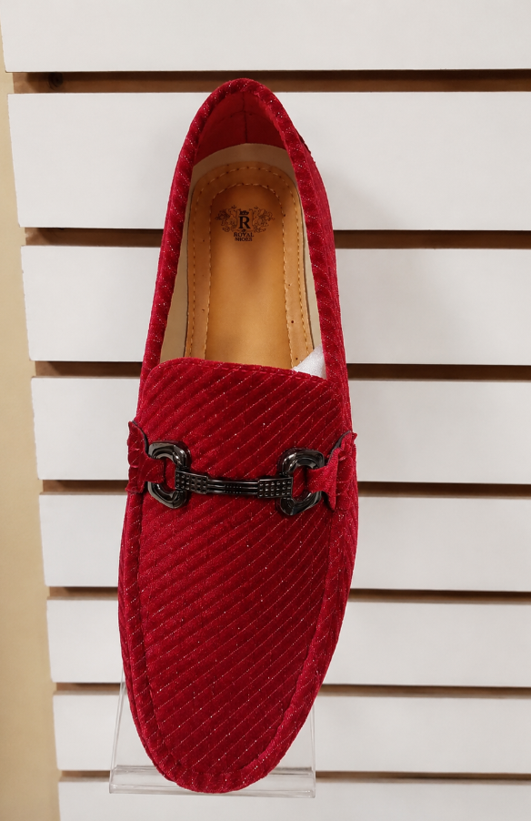 Wine Velvet Loafers