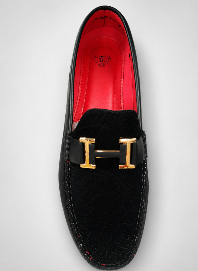 Velvet Black Loafers
