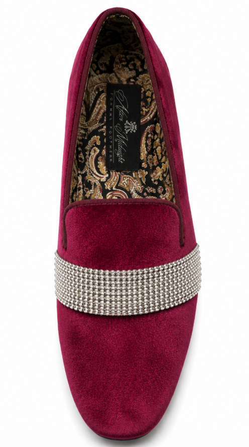 Velvet Burgundy w/ Diamonds
